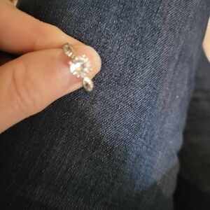 Source Unknown Silver Sparkle Ring